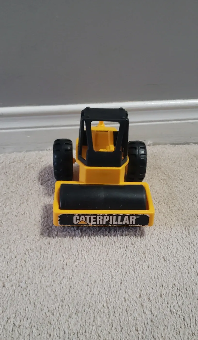 Caterpillar Yellow Toy Road Roller thumbnail