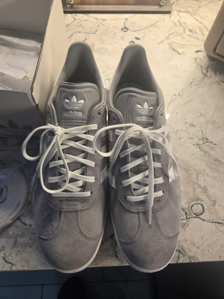 Adidas Gazelle Grey Suede Shoes - US 12 image indicator(2)