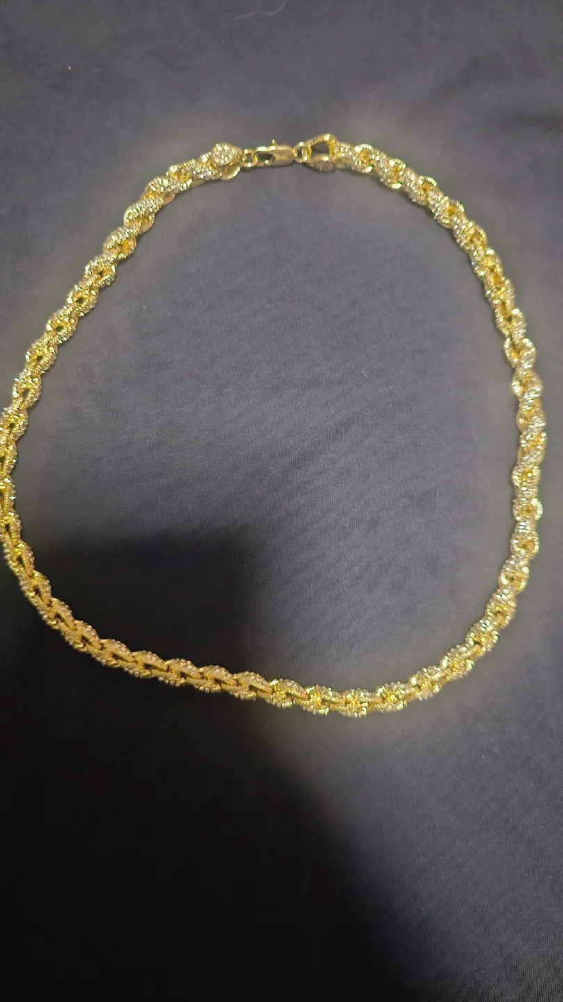 Gold Rope Chain Necklace image indicator(2)