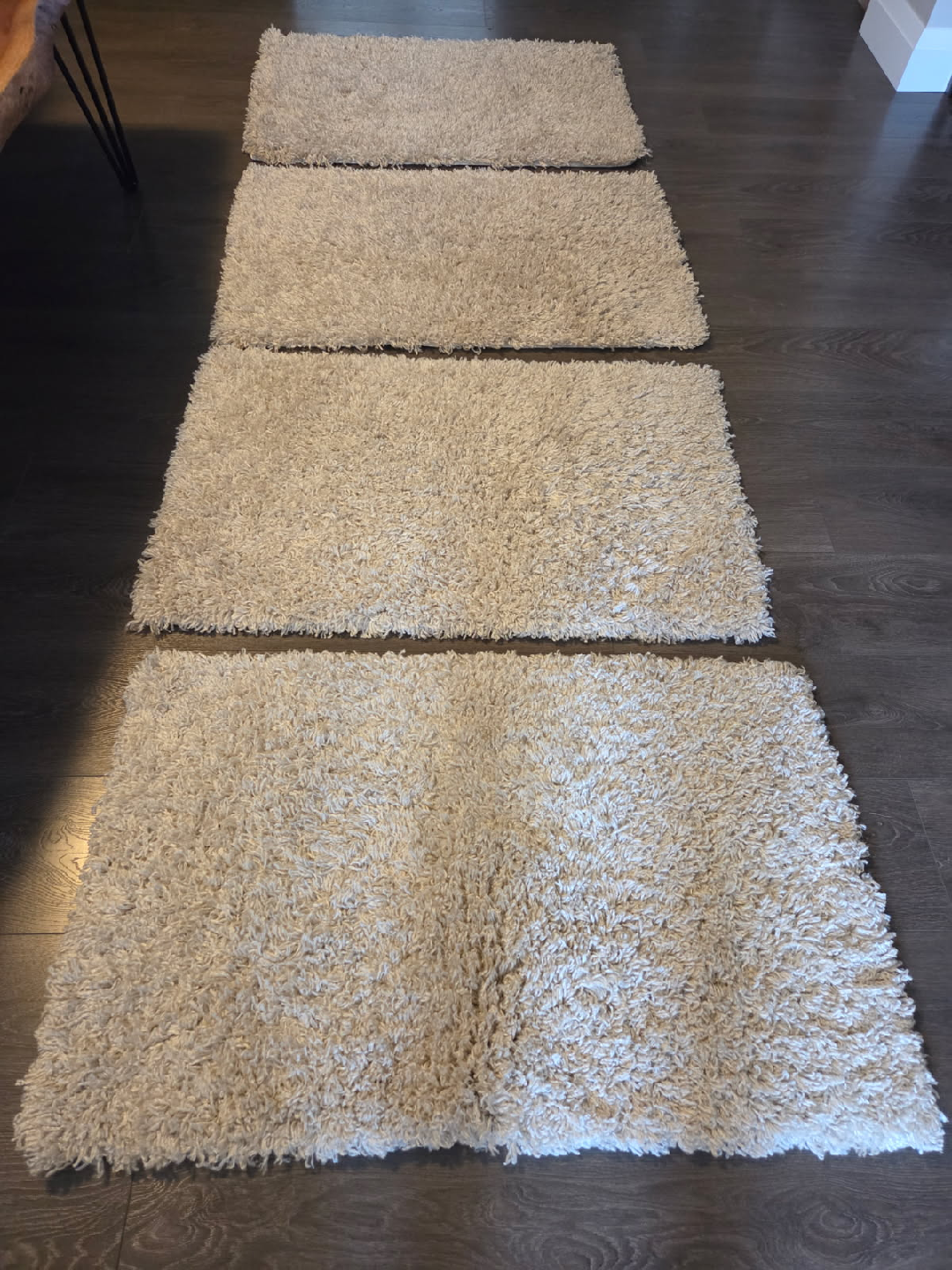 Shaggy Rug 4 pieces