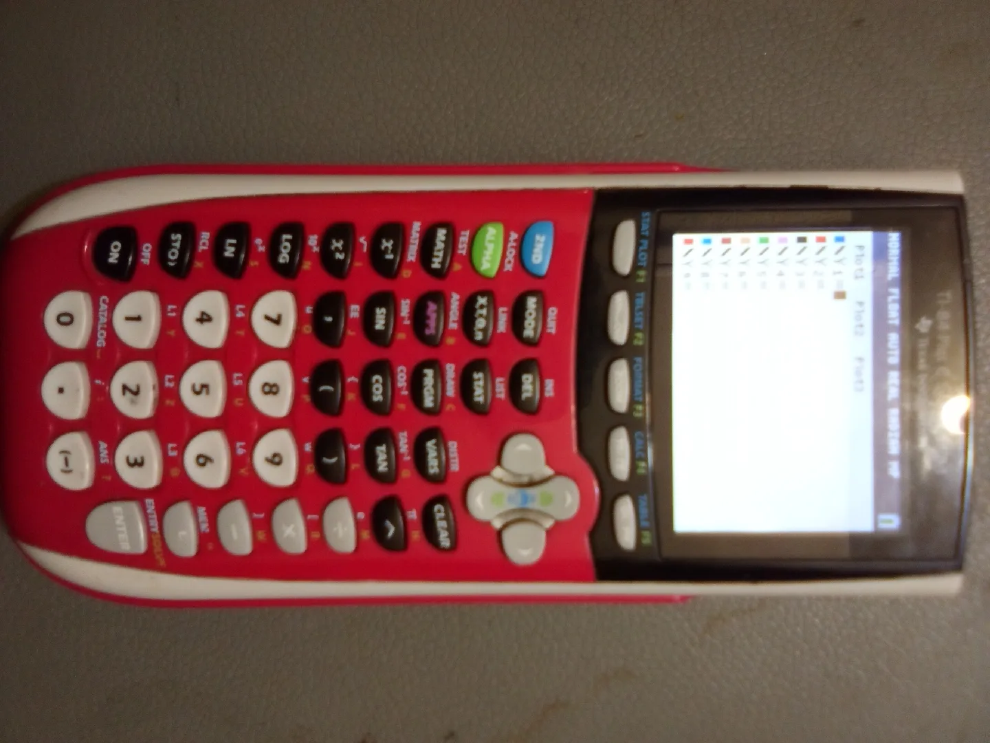 TI-84  Plus C Silver Edition graphing calculator.