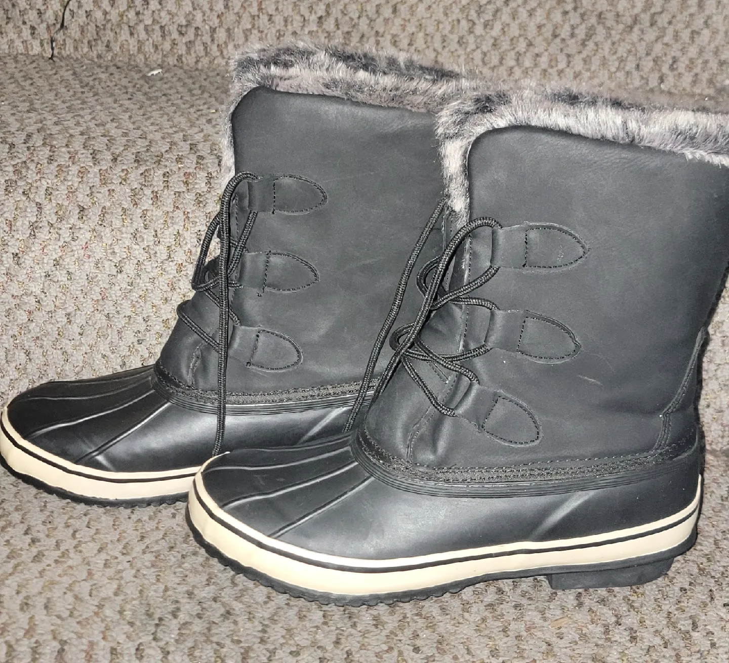 Black Winter Boots - Size 8 thumbnail