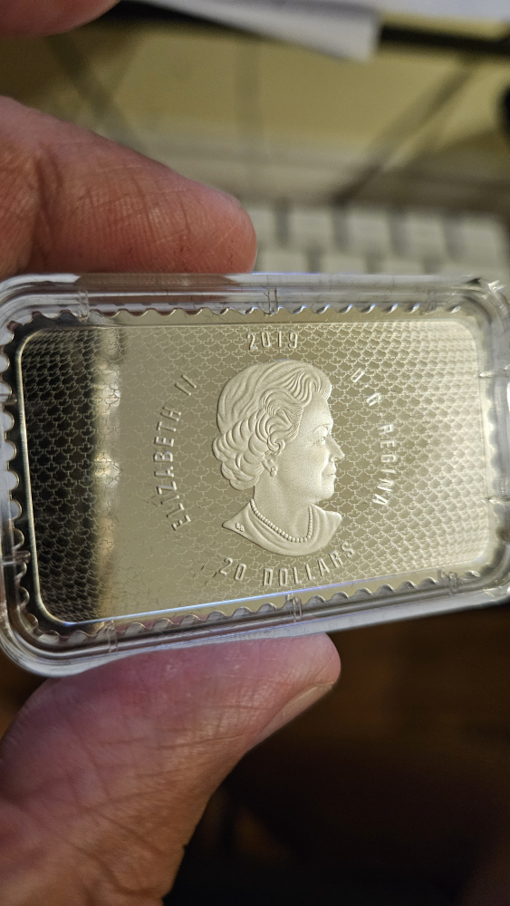 2019 $20 Fine Silver Coin - Canada's Historical Stamps - photo 3