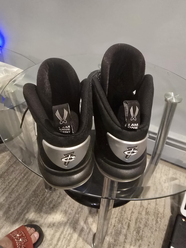 Nike Air Penny 2 Black/Metallic Silver Sneakers - photo 2
