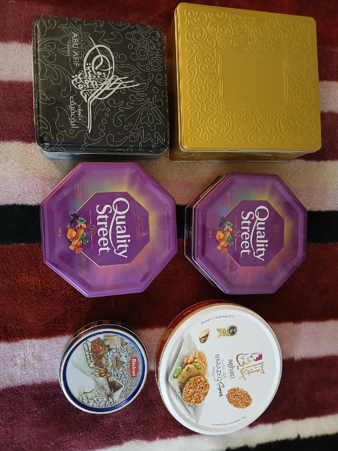 Tins- Empty. for Regifting, craft, gift boxes.