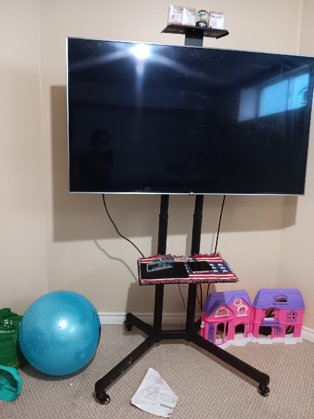 LG 65 inch TV with stand