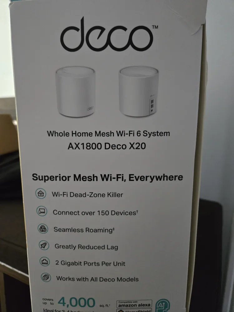 TP-Link Deco X20 AX1800 Whole Home Mesh Wi-Fi 6 System image indicator(3)