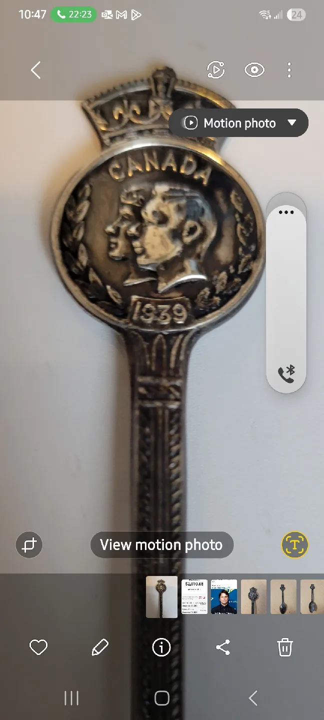 Vintage Canada Souvenir Spoon - 1939 image indicator(5)