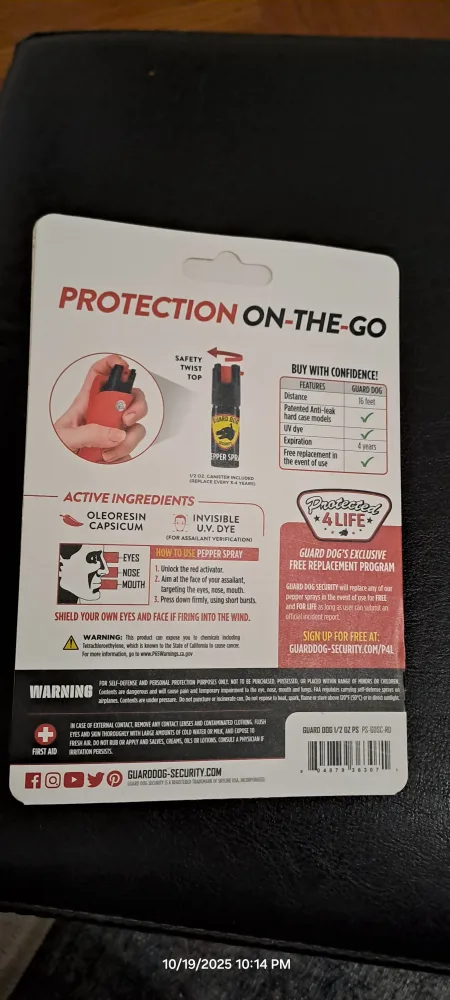 Pepper spray self defense thumbnail