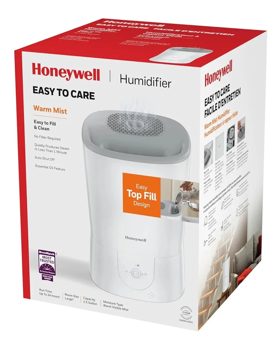 Honeywell Easy To Care Warm Mist Humidifier thumbnail