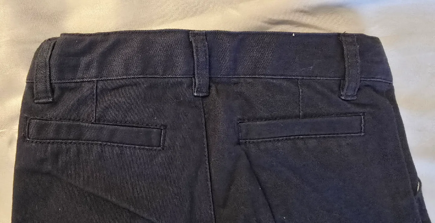 NEW! Girls Blue Old Navy Boot Cut Uniform Khaki Pants - Size 3T image indicator(4)