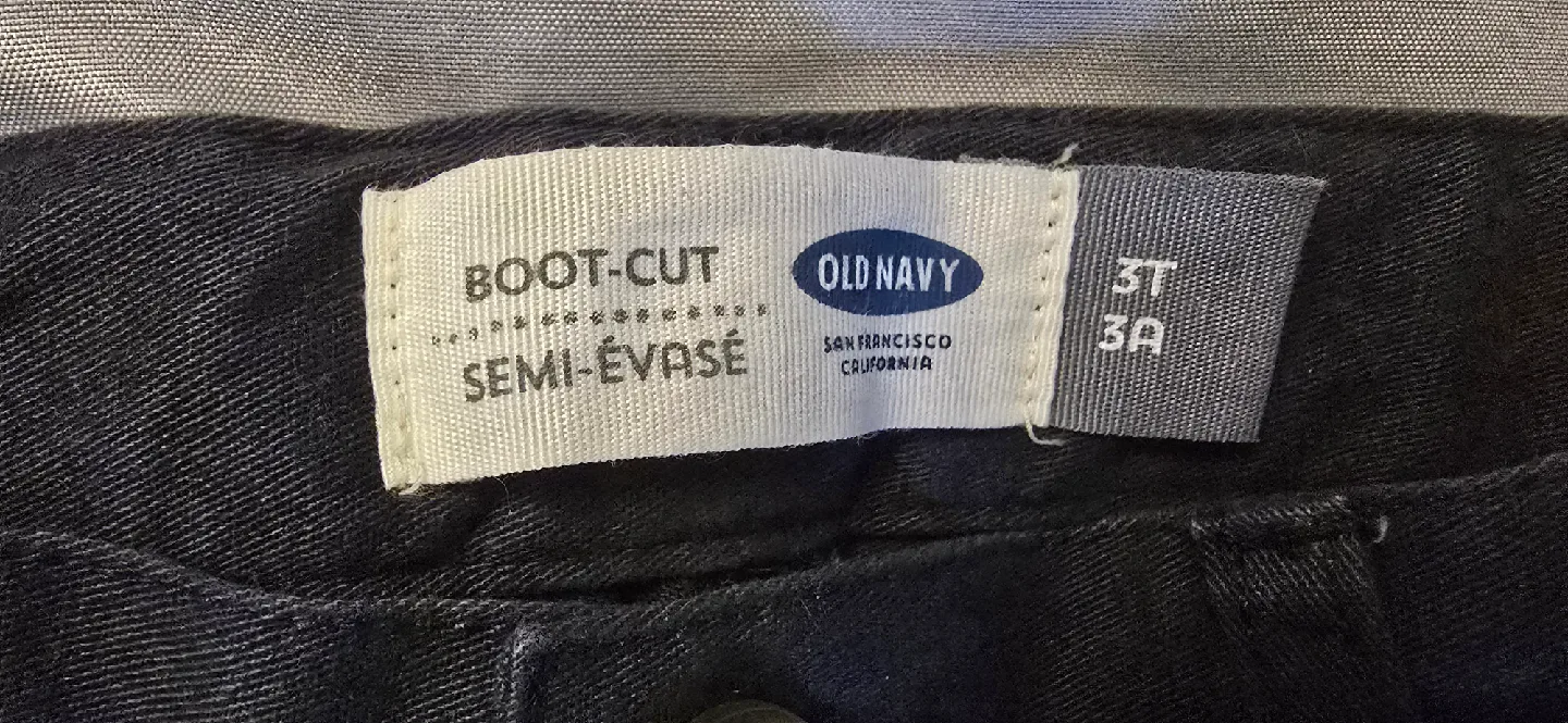 NEW! Girls Blue Old Navy Boot Cut Uniform Khaki Pants - Size 3T image indicator(6)