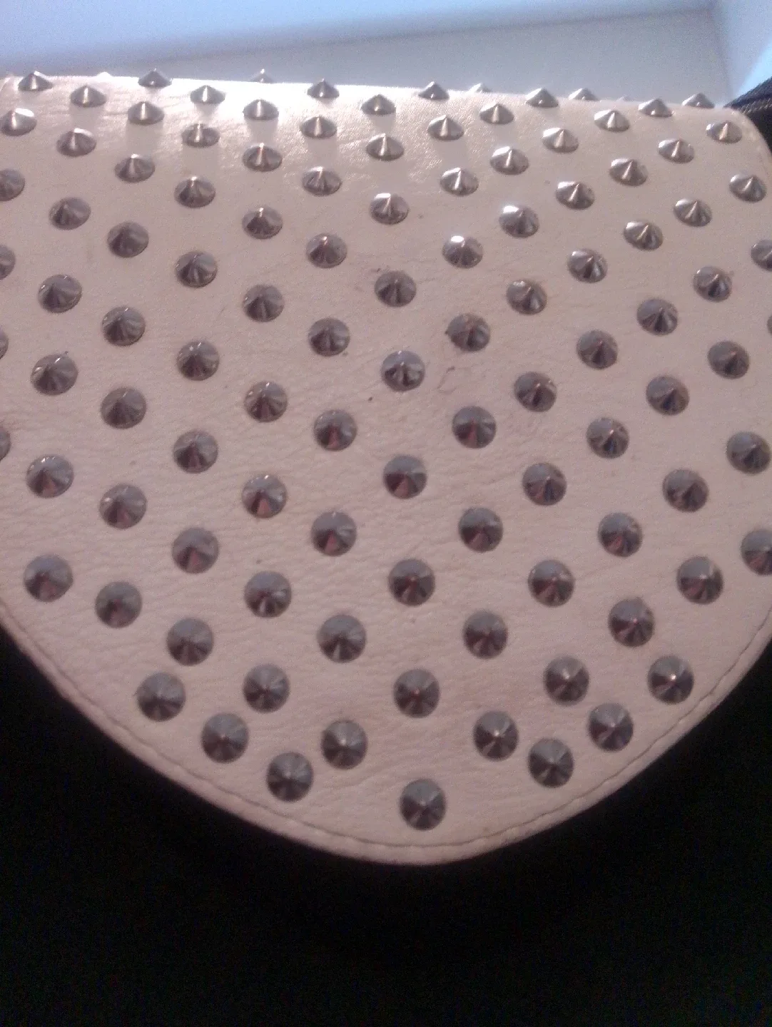 Studded White Purse thumbnail