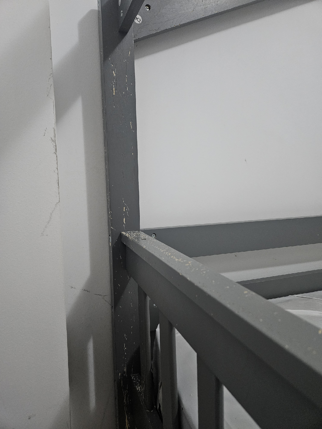 Grey Wooden Bunk Bed with House Design - photo 4