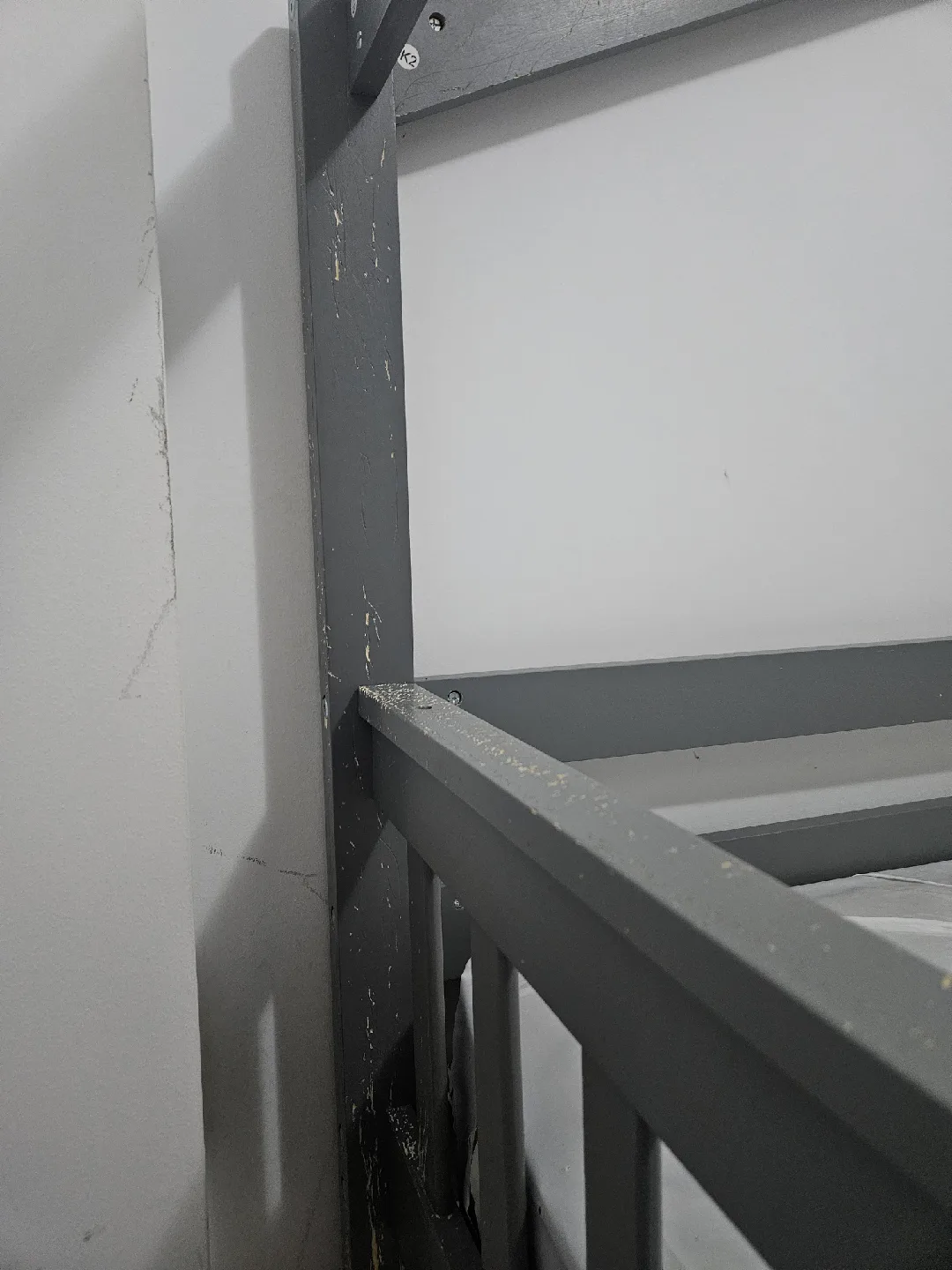 Grey Wooden Bunk Bed with House Design image indicator(4)