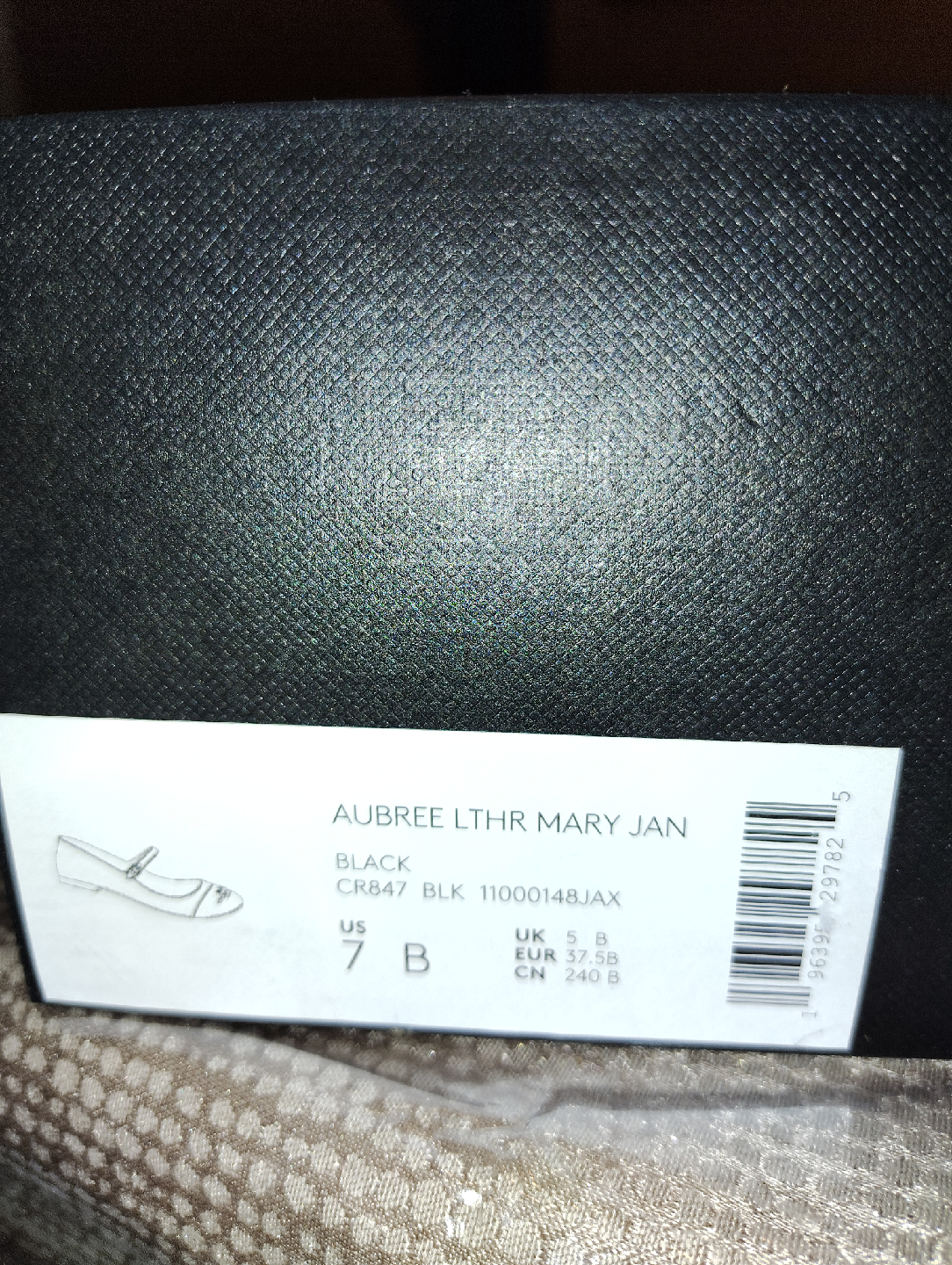 New Coach Aubree Leather Mary Janes - Size 7B