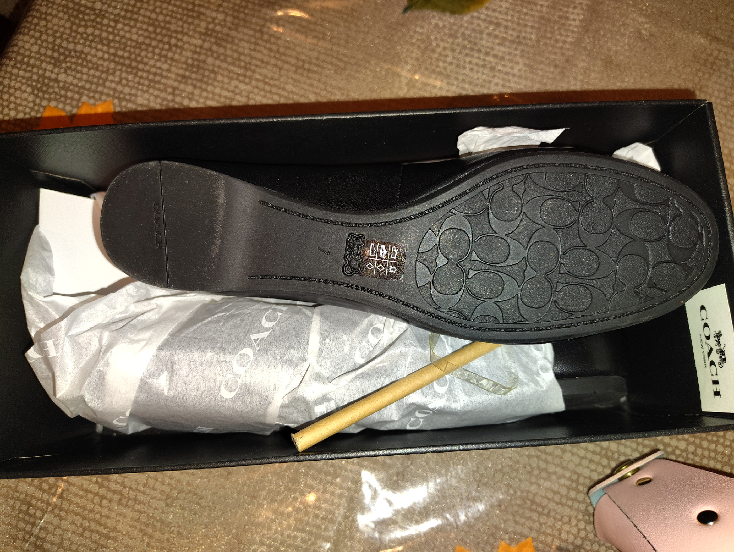New Coach Aubree Leather Mary Janes - Size 7B - photo 4