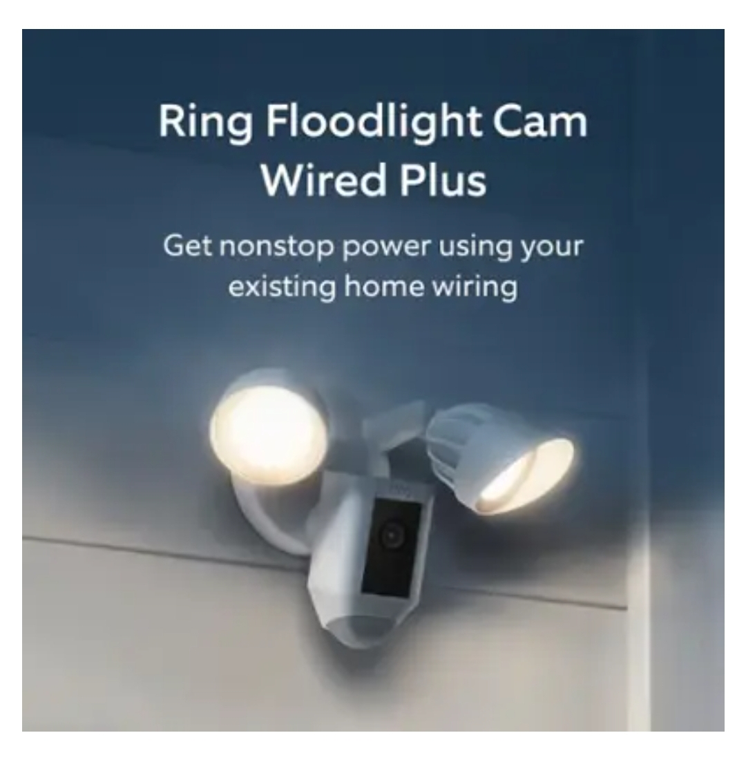 Ring Floodlight Cam Wired Plus