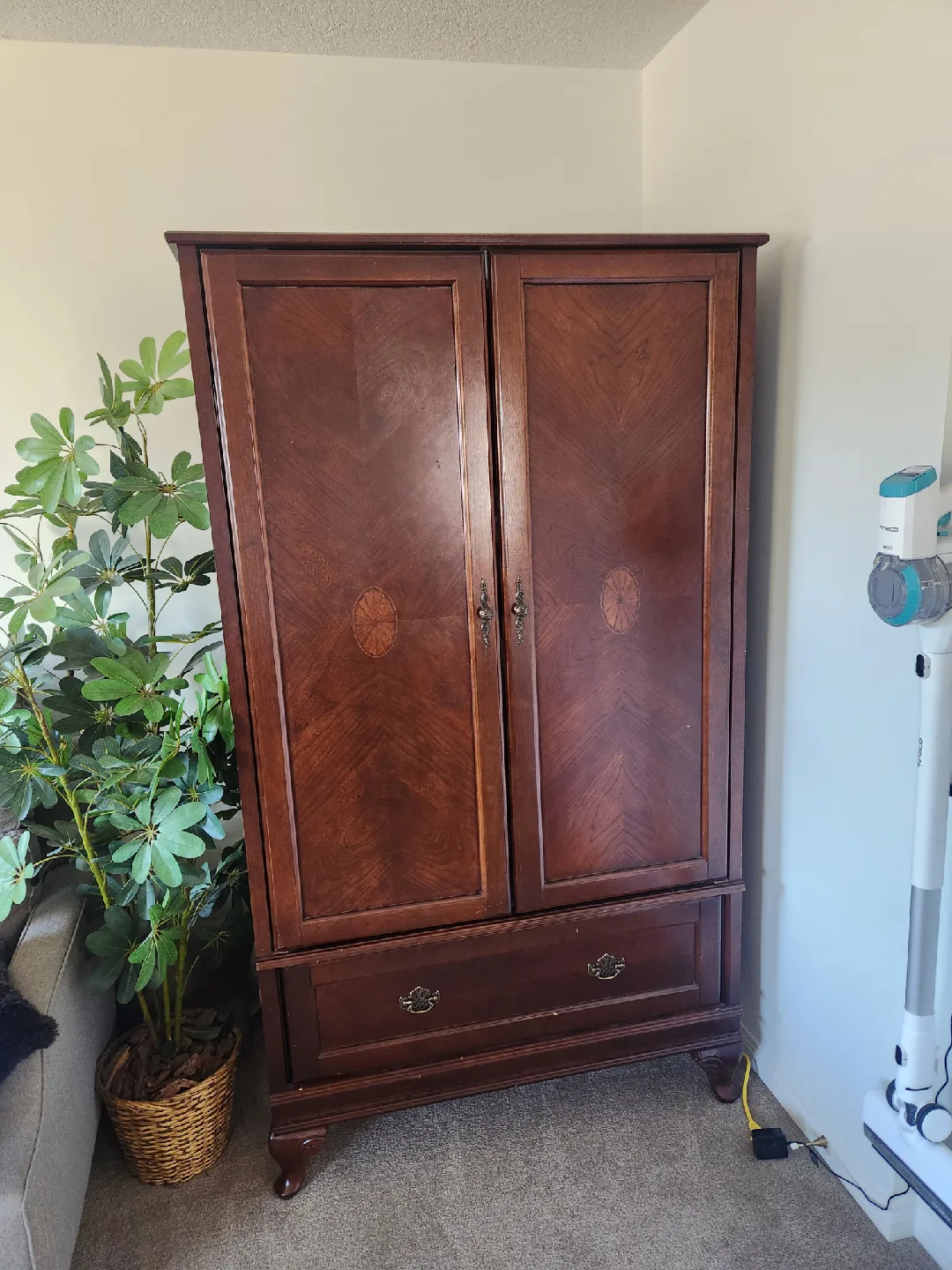 Excellent Storage Cabinet - Wooden Armoire Wardrobe image indicator(2)