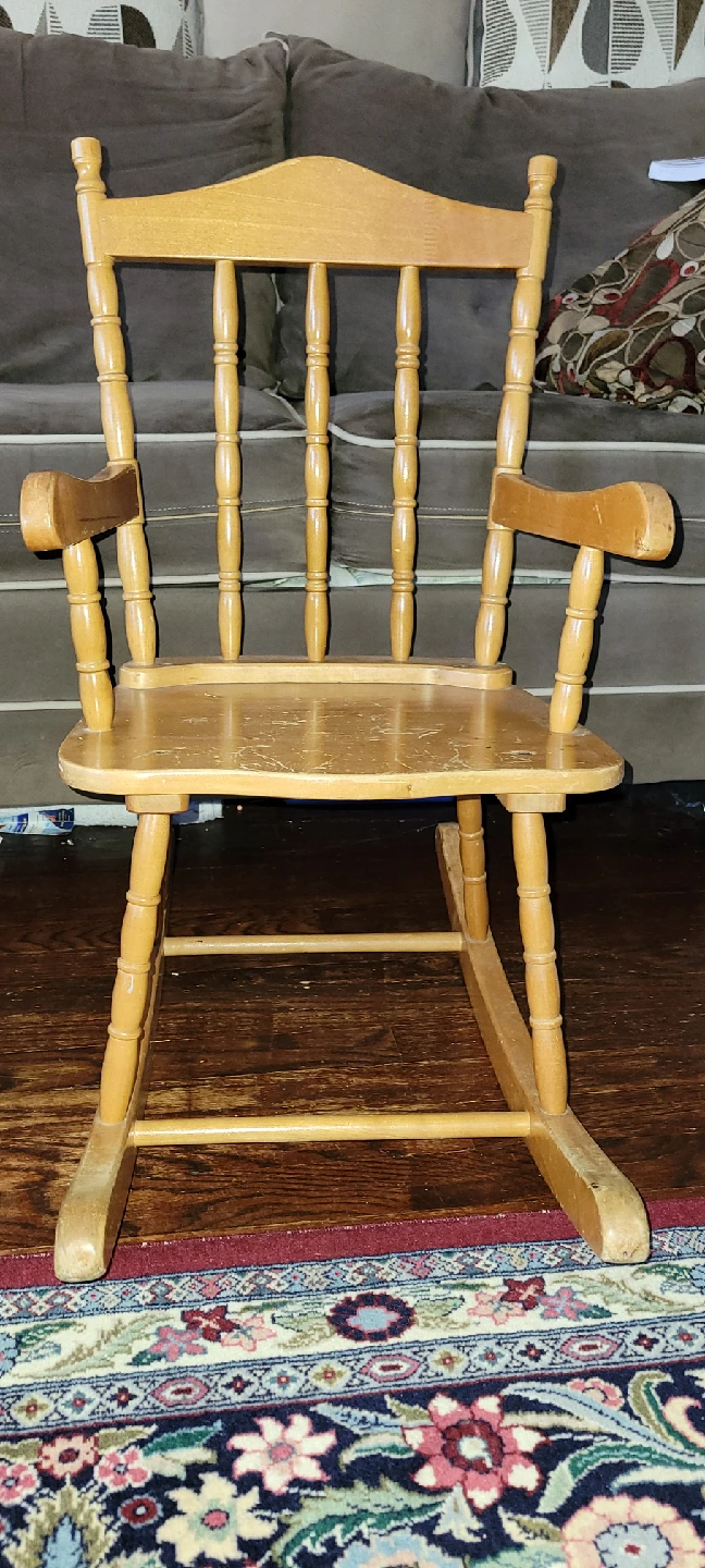 Kids Wooden Rocking Chair