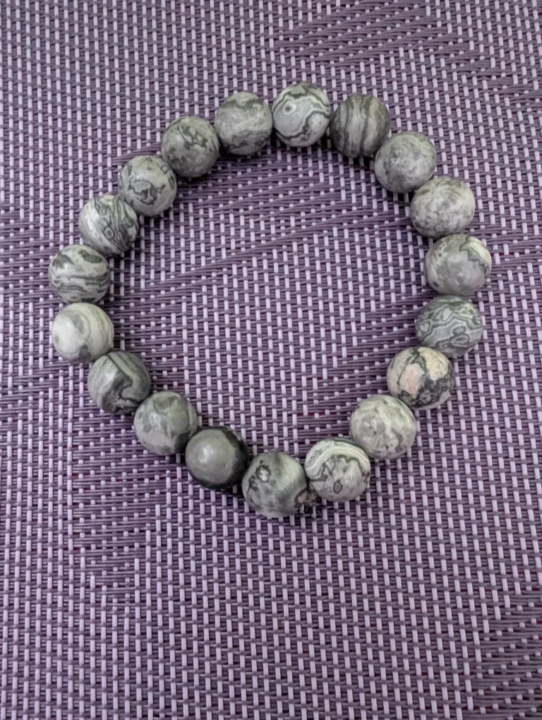 🧡Obsidian Beaded Bracelet thumbnail