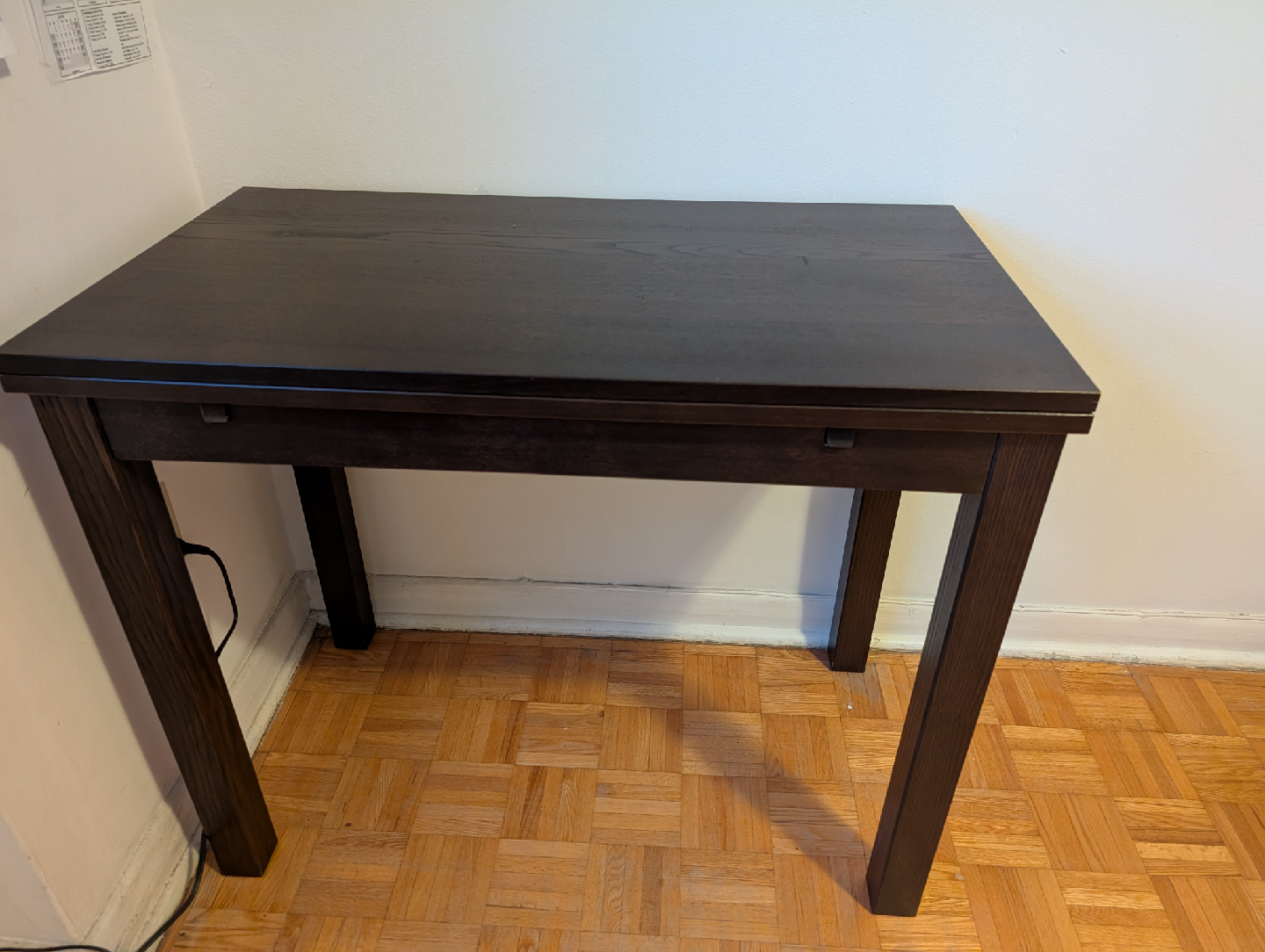 Dark Brown Extendable Dining Table