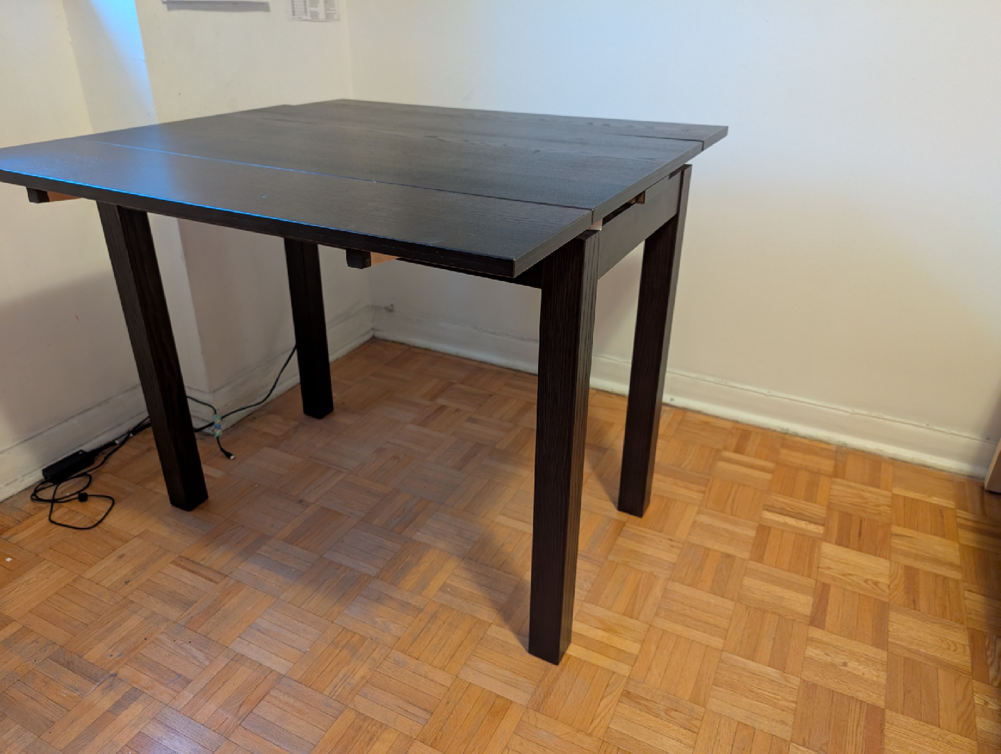 Dark Brown Extendable Dining Table - photo 4
