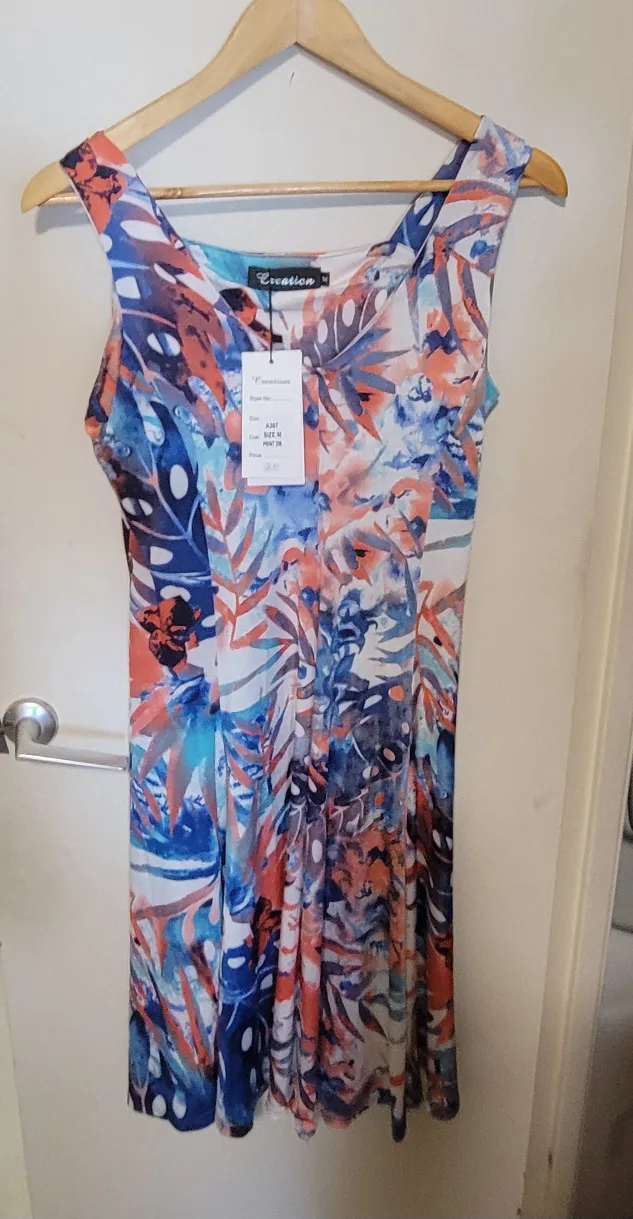 Creation M Print Dress - New with Tags! thumbnail