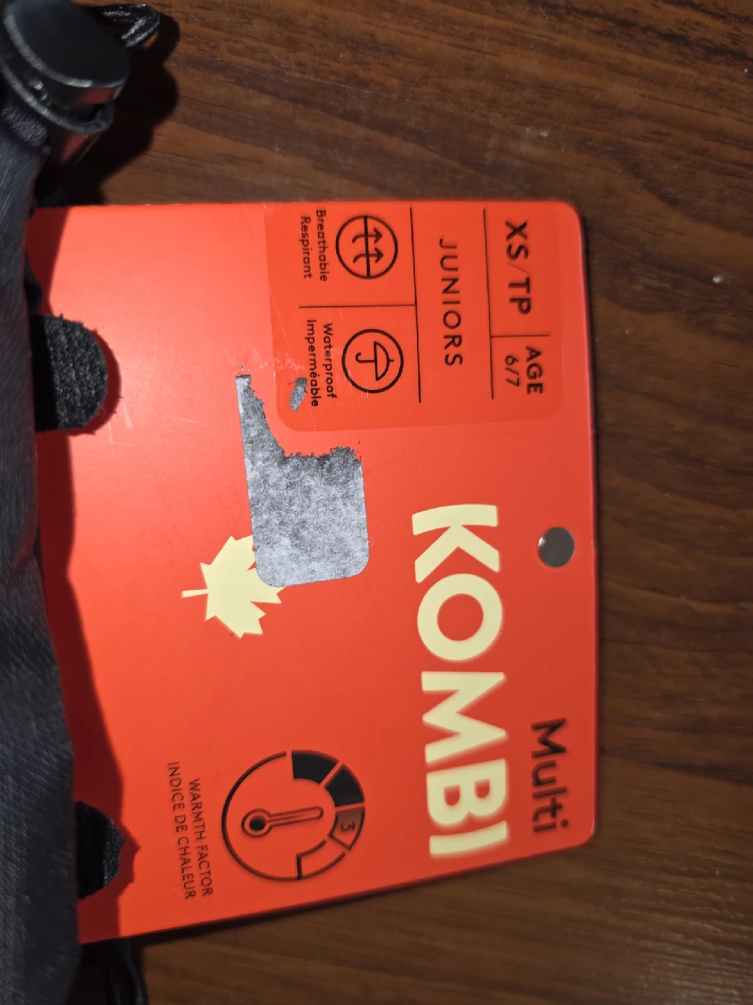 Kombi Juniors XS/TP Gloves - New with Tags! - photo 4