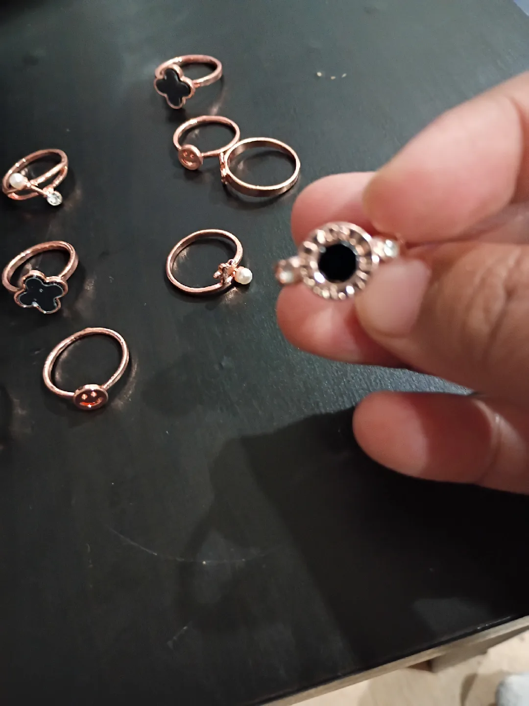 Assorted Rings - Rose Gold Tone image indicator(4)