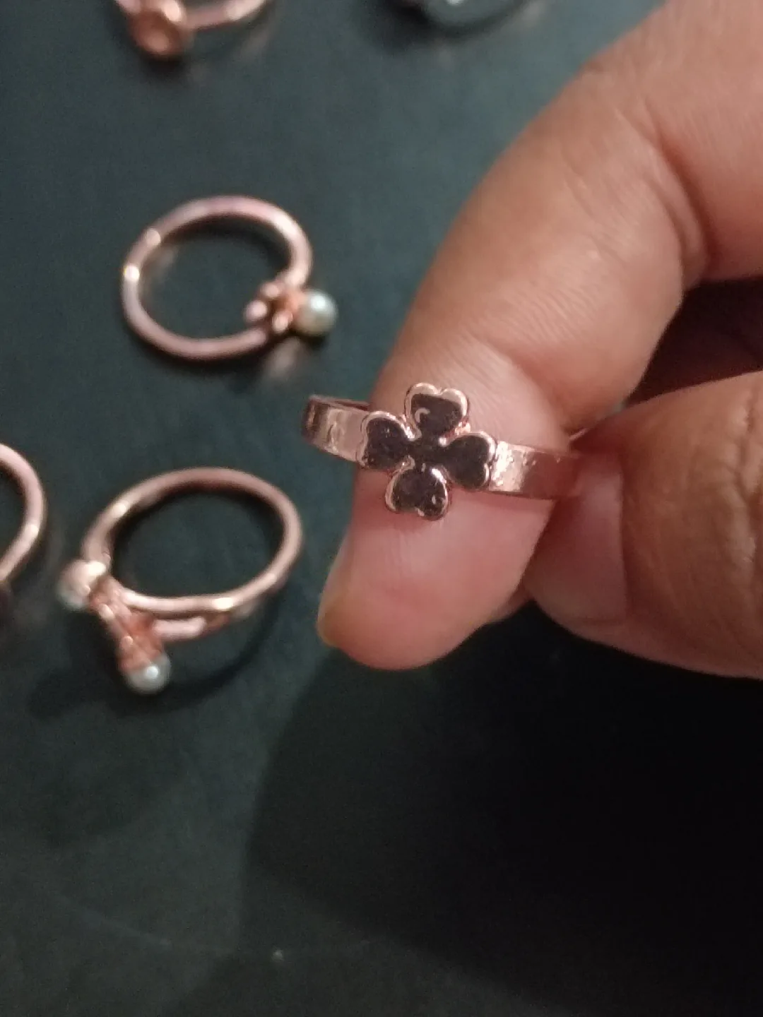 Assorted Rings - Rose Gold Tone image indicator(7)