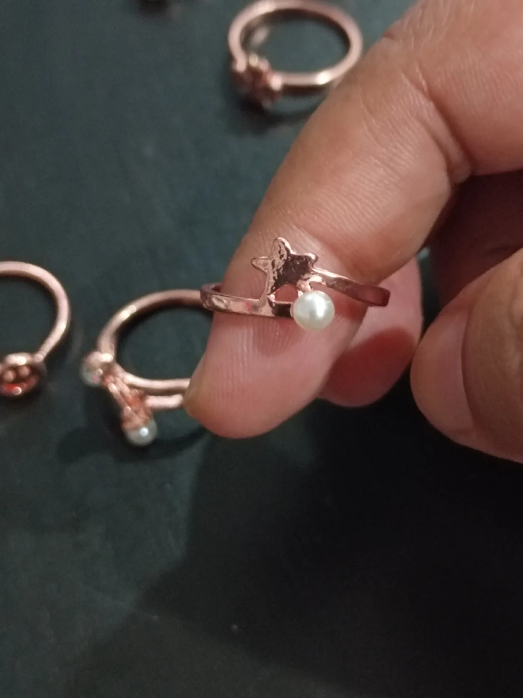 Assorted Rings - Rose Gold Tone image indicator(8)