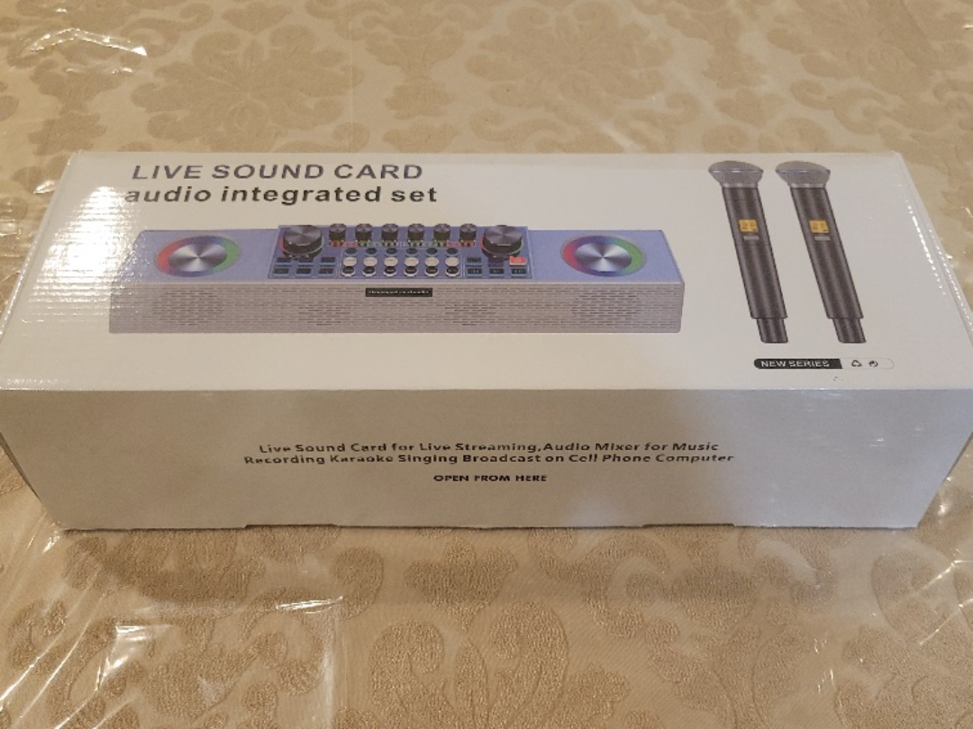 Live Sound Card Audio Integrated Set w/ 2 Mics - photo 4