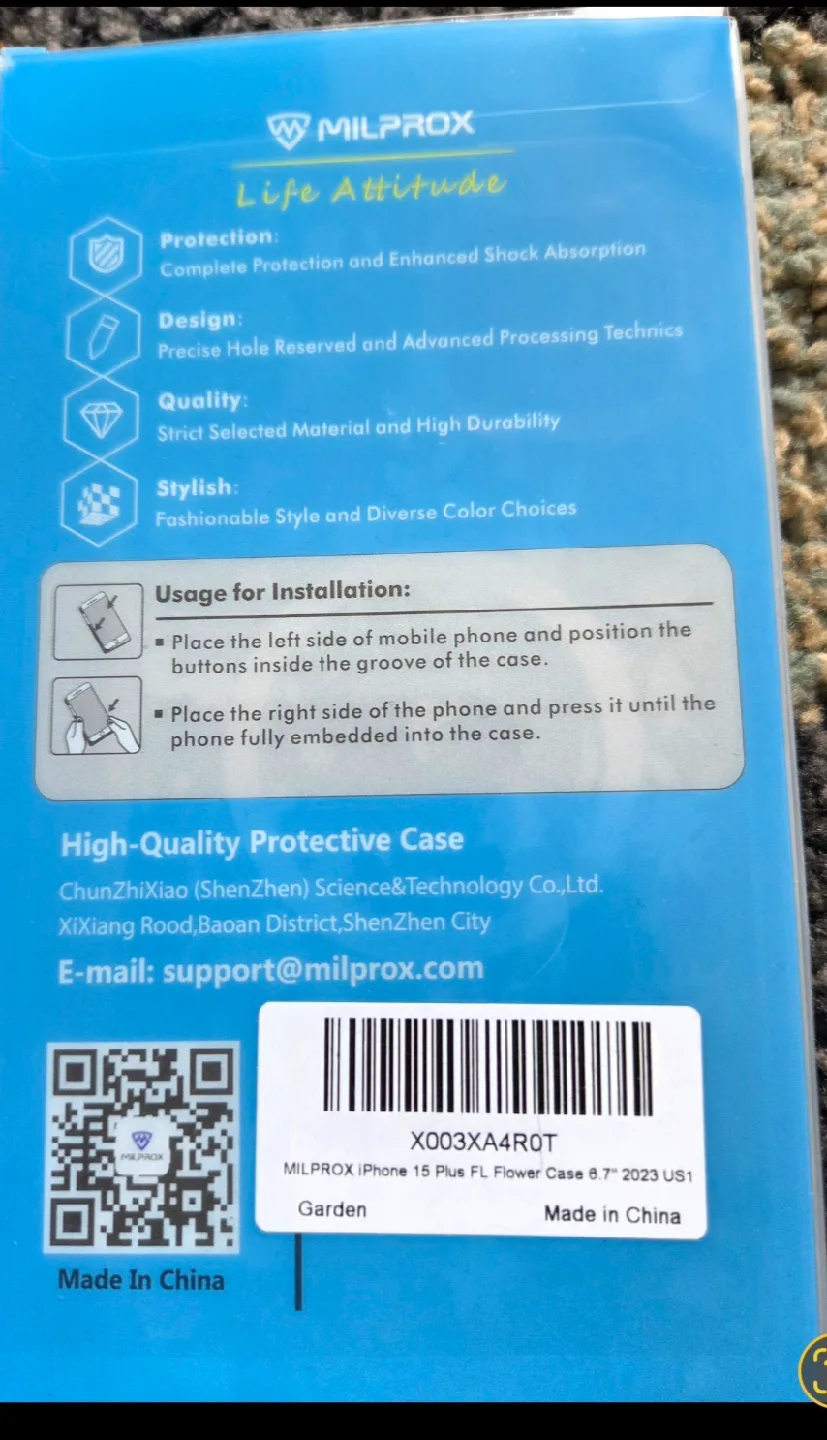 New Milprox iPhone 15 Plus Flower Case image indicator(2)