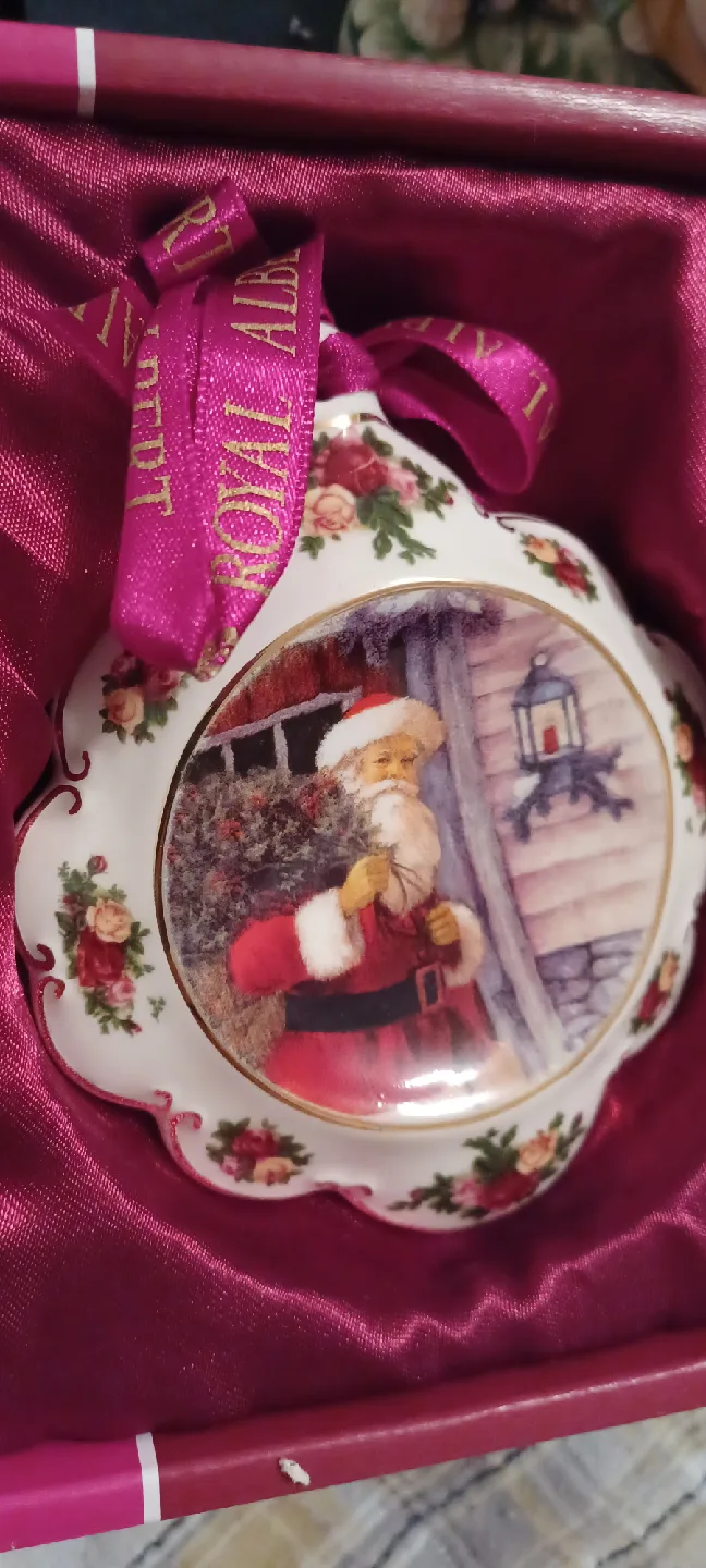 Christmas Vintage Royal Albert Santa Ornament