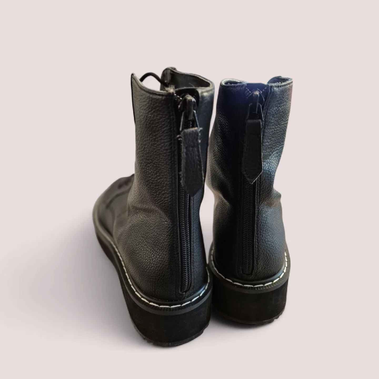 Kendall + Kylie Black Combat Boots - Size 10 image indicator(6)