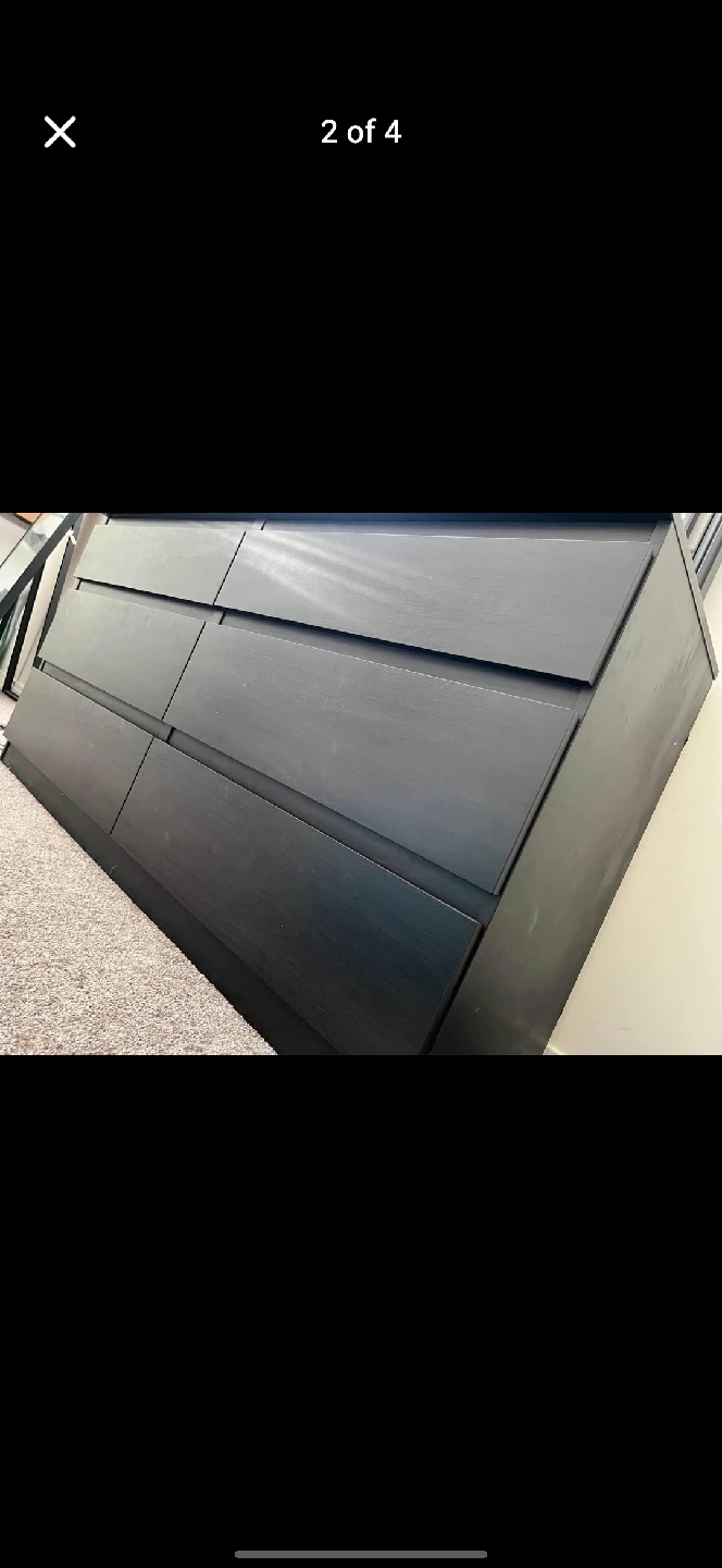 6-Drawer Dresser - Black - photo 2