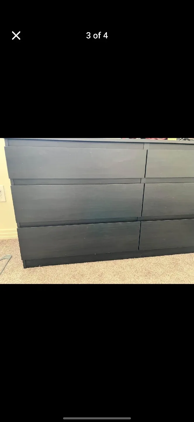 6-Drawer Dresser - Black image indicator(3)