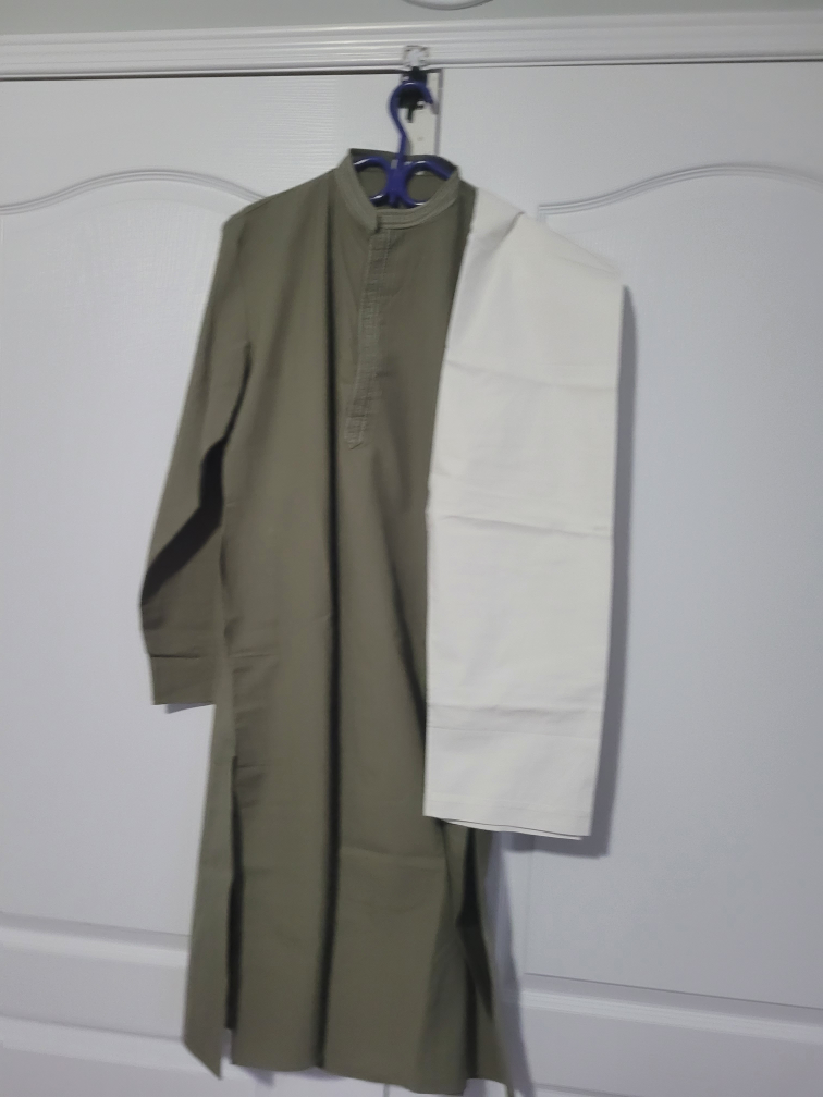 Men's Kurta Pajama Set - Olive Green