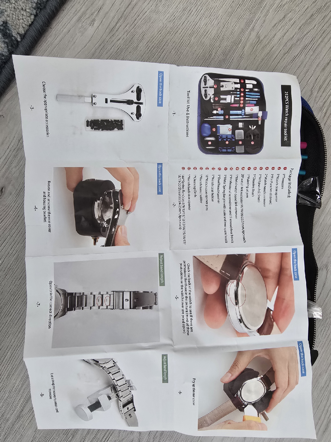 202PCS Watch Repair Tool Kit - photo 2