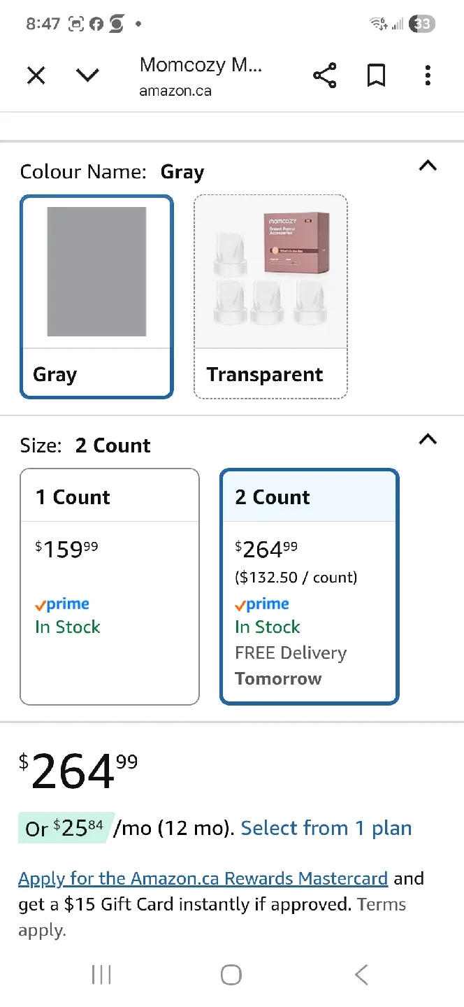 Momcozy M5 Wearable Breast Pump - 2 Count image indicator(5)