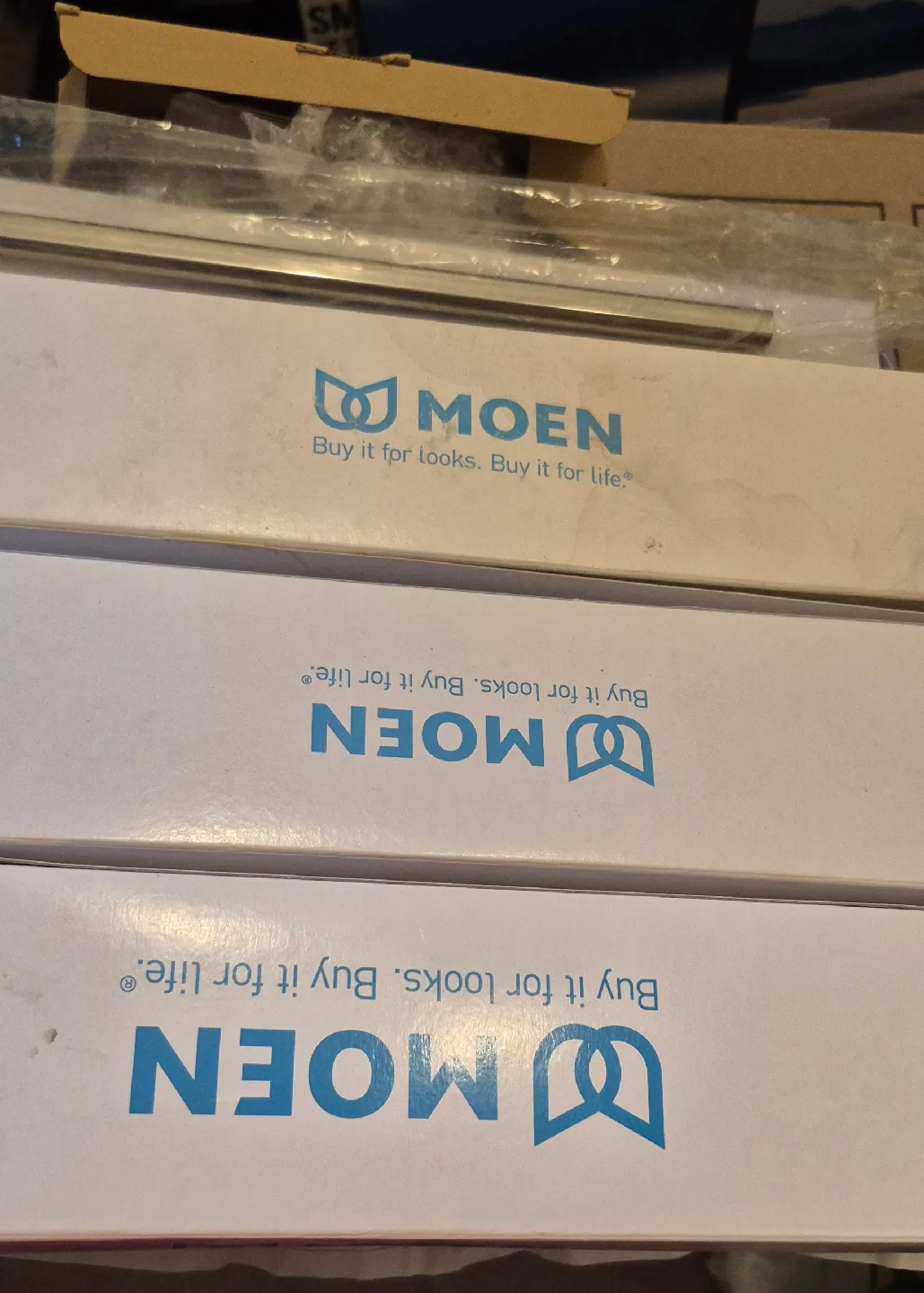 New Moen Eva YB2818BN 18" Towel Bar image indicator(3)