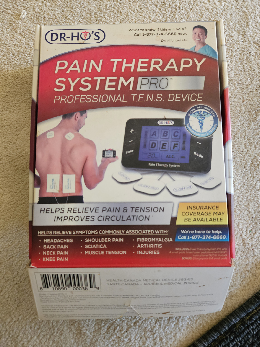 DR-HO'S Pain Therapy System Pro T.E.N.S. Device