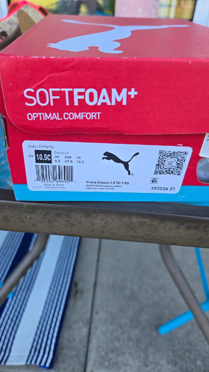 Puma Smash 3.0 SD V PS Kids Shoes - Size 10.5C image indicator(5)