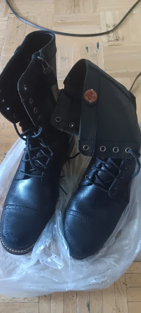 Cole Haan Black Leather Boots thumbnail