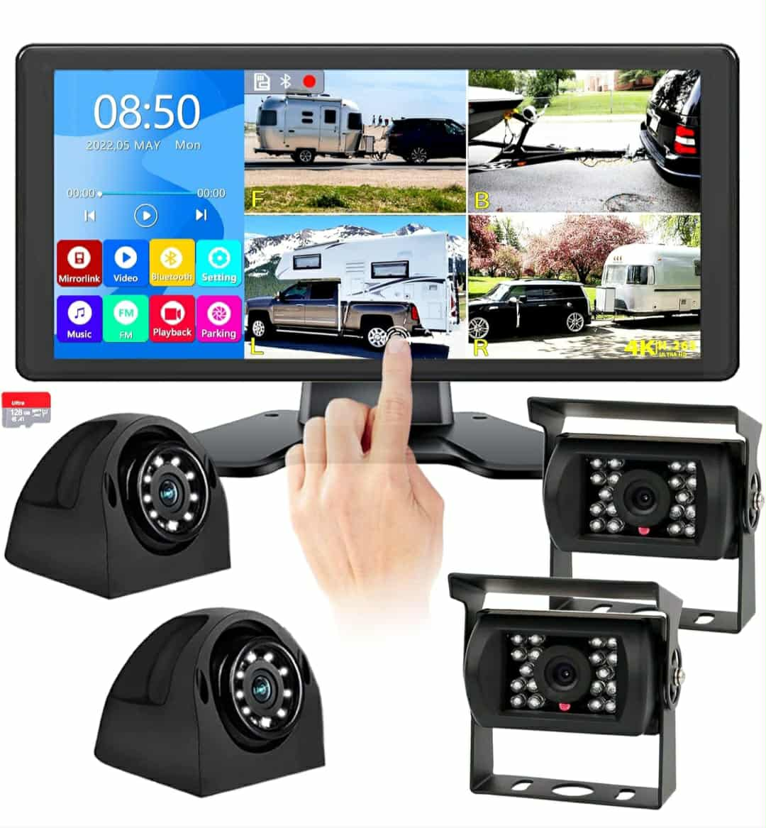 RVinWest 4K Camera System 10.36 inch screen - photo 5