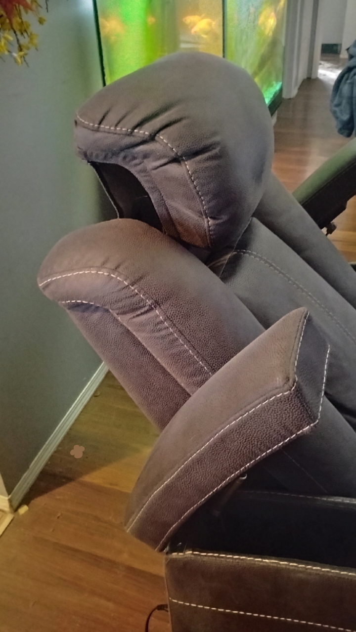 Grey power Recliner with Cup Holders - photo 5