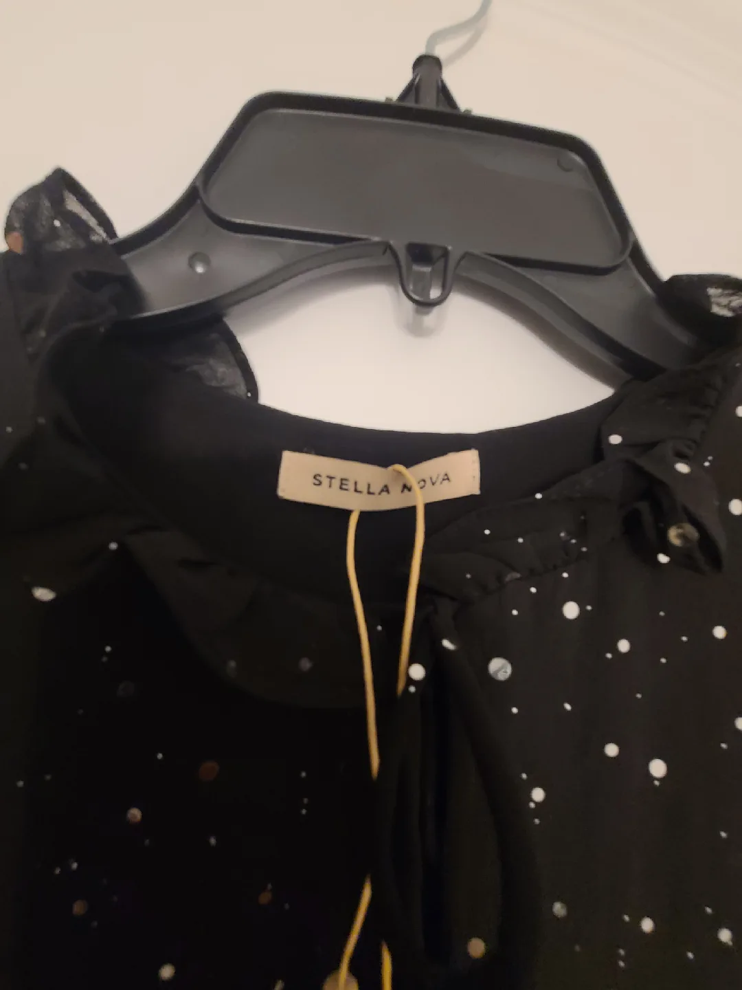 Stella Nova Black Sparkle Dress - Size Small image indicator(4)