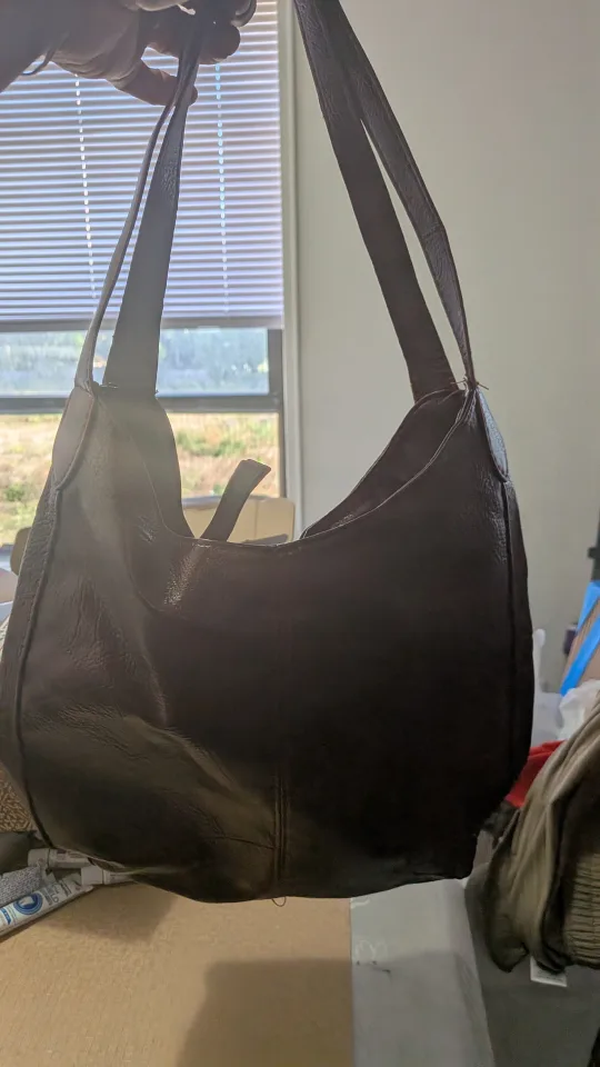 Maroon Leather Shoulder Bag thumbnail