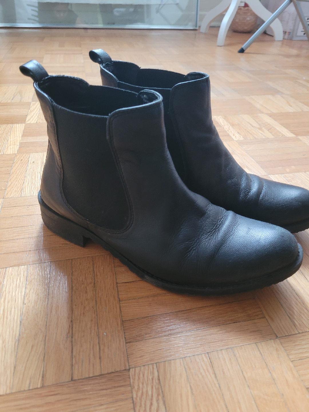 DARILYN Black Leather Chelsea Boots - photo 3